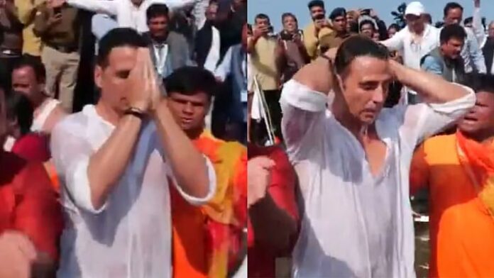 <b>महाकुंभ-2025:-अक्षय-कुमार-ने-संगम-में-पवित्र-स्नान-किया-और-जताया-आभार!</b>