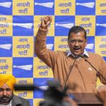 AAP Protest Led by Arvind Kejriwal and Bhagwant Mann Against Alleged Rigging in Chandigarh Mayoral Polls