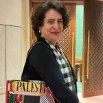 Priyanka Gandhi’s ‘Palestine Bag’ Sparks Political Controversy: A Polarized Response from BJP