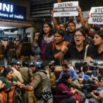 UNI office sealed in Delhi sparks outrage over press freedom and police action united-news-of-india-office-delhi-police-eviction-journalists-protest-press-freedom-india